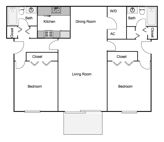 2 bedroom 2 bath Autumn Chase spacious Two Bedroom Two Bath Apartment Home Mobile, AL 36695